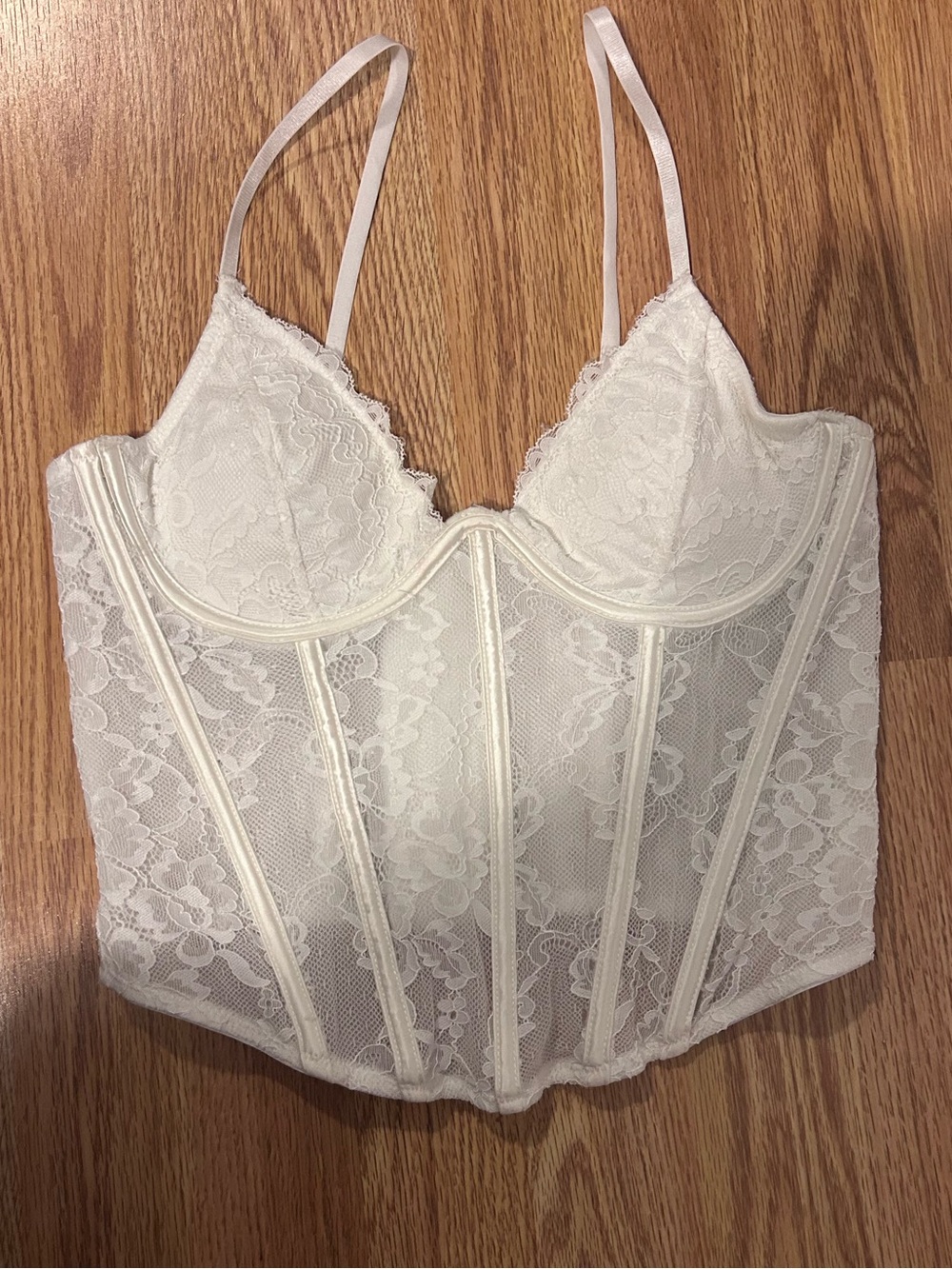 Garage Cream white Lace corset